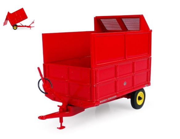 UNIVERSAL HOBBIES UH6243 RIMORCHIO MASSEY FERGUSON MF 21 W/SILAGE SIDES 1:32 Modellino