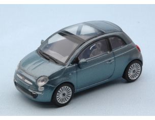 NEW RAY NY19587MB FIAT NUOVA 500 2007 METALLIC BLUE 1:43 Modellino