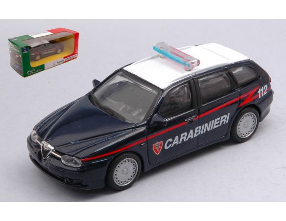 NEW RAY NY19853ALF ALFA ROMEO 156 SW CARABINIERI 1:43 Modellino