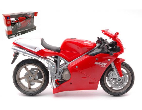 NEW RAY NY43693998 DUCATI 998 S RED 1:12 Modellino