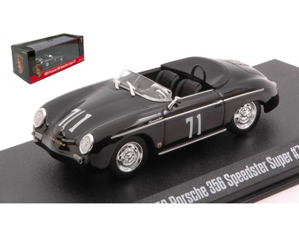 GREENLIGHT GREEN86538 PORSCHE 356 SPEEDSTER N.71 PORSCHE COLLECTION BLACK 1:43 Modellino