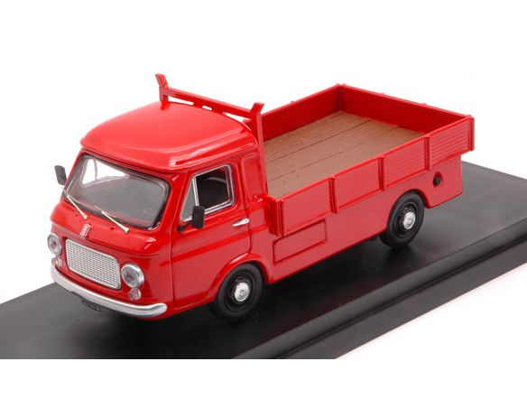 RIO RI4636 FIAT 241 LIGHT TRUCK VERSIONE ALLARGATA 1968 RED 1:43 Modellino