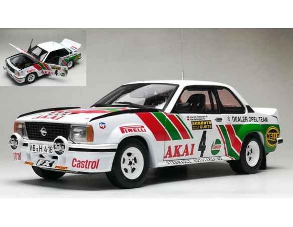 SUNSTAR SS5370 OPEL ASCONA B 400 N.4 SACHS WINTER RALLY 1981 KRISTIANSEN-HARTIGSEN 1:18 Modellino