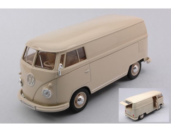 WELLY WE22095PVCR VW T1 PANEL VAN 1963 PASTEL CREAM 1:24 Modellino