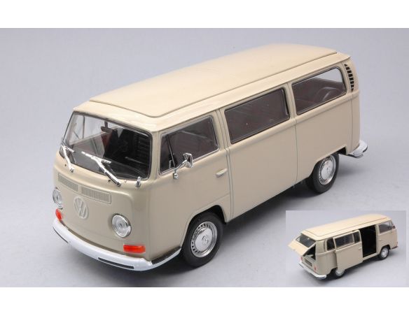 WELLY WE22472CR VW T2 BUS 1972 PASTEL CREAM 1:24 Modellino