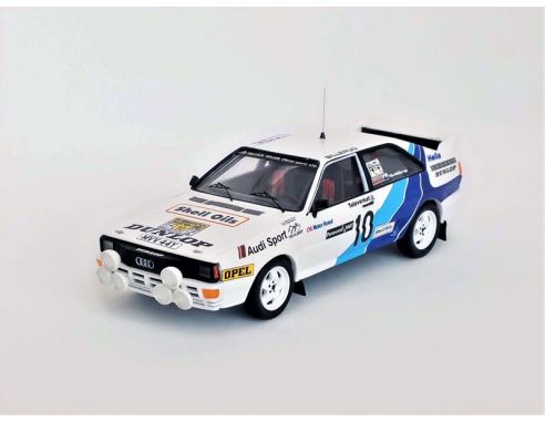 TROFEU TFRRSE07 AUDI QUATTRO N.10 SWEDISH RALLY 1985 WILSON-HARRIS 1:43 Modellino