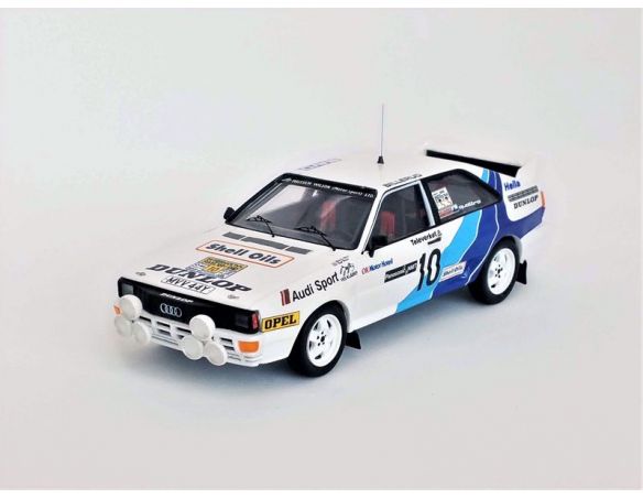 TROFEU TFRRSE07 AUDI QUATTRO N.10 SWEDISH RALLY 1985 WILSON-HARRIS 1:43 Modellino