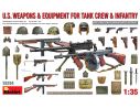 MINIART MIN35334 U.S. WEAPONS & EQUIPMENT FOR TANK CREW & INFANTRY KIT 1:35 Modellino