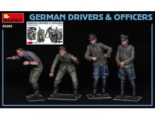 MINIART MIN35345 GERMAN DRIVERS & OFFICERS KIT 1:35 Modellino