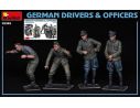 MINIART MIN35345 GERMAN DRIVERS & OFFICERS KIT 1:35 Modellino