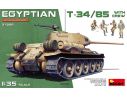 MINIART MIN37098 EGYPTIAN T-34/85 W/CREW KIT 1:35 Modellino