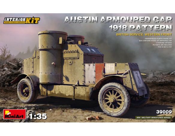 MINIART MIN39009 AUSTIN ARMORED CAR 1918 PATTERN BRITISH SERVICE INTERIOR KIT 1:35 Modellino