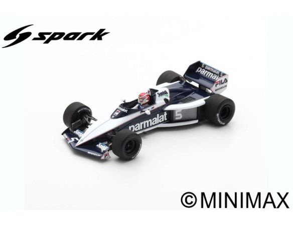 SPARK MODEL S7098 BRABHAM BT52B NELSON PIQUET 1983 N.5 WINNER ITALIAN GP 1:43 Modellino