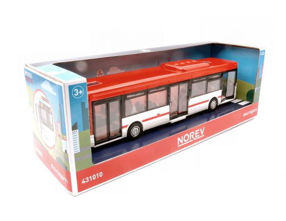 NOREV NV431010R BUS IRISBUS PLASTIGAM RED 1:43 Modellino