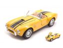 MAISTO MI31276Y SHELBY COBRA 427 1965 YELLOW/BLACK 1:24 Modellino