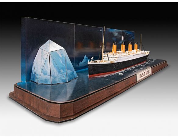 REVELL RV05599 GIFT SET RMS TITANIC + 3D PUZZLE (ICEBERG) KIT 1:600 Modellino