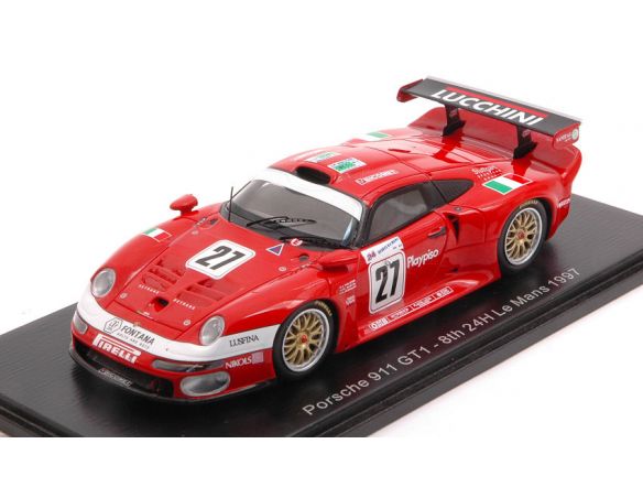 SPARK MODEL S5604 PORSCHE 911 GT1 N.27 8th LM1997 PESCATORI-MARTINI-HERRMANN 1:43 Modellino