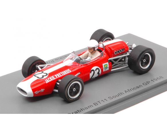 SPARK MODEL S7090 BRABHAM BT11 JACKIE PRETORIUS 1967 N.23 SOUTH AFRICAN GP 1:43 Modellino