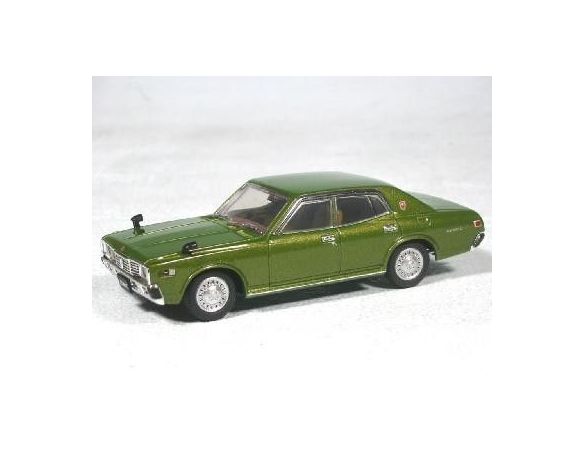 Aoshima 74138 NISSAN CEDRIC 2000GL-E GREEN'77 1/43 Modellino