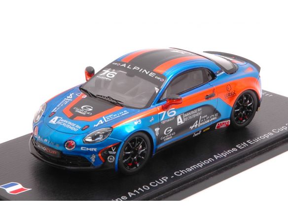 SPARK MODEL SF142 ALPINE A110 N.76 CHAMPION ALPINE EUROPA CUP 2018 PIERRE SANCINENA 1:43 Modellino