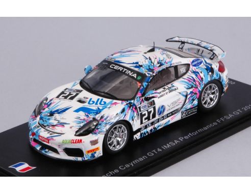 SPARK MODEL SF147 PORSCHE CAYMAN GT4 N.27 FFSA GT 2018 M.BLANCHEMAIN-S.PALETTE 1:43 Modellino
