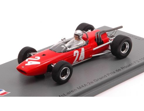 SPARK MODEL SF177 MC LAREN M4A N.24 2e GRAND PRIX DE ROUEN F2 1967 BRUCE MC LAREN 1:43 Modellino