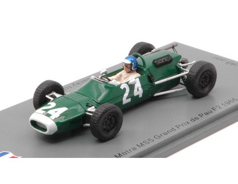 SPARK MODEL SF182 MATRA MS5 N.24 GRAND PRIX DE PAU F2 1966M JACKY ICKX 1:43 Modellino