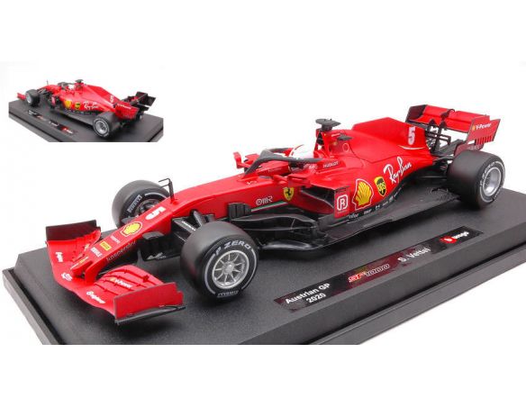 BBURAGO BU16808V FERRARI F1 SEBASTIAN VETTEL 2020 N.5 1:18 Modellino