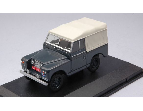 OXFORD OXF43LR2S007 LAND ROVER SERIES II SWB SOFT TOP CANVAS RAF POLICE 1:43 Modellino