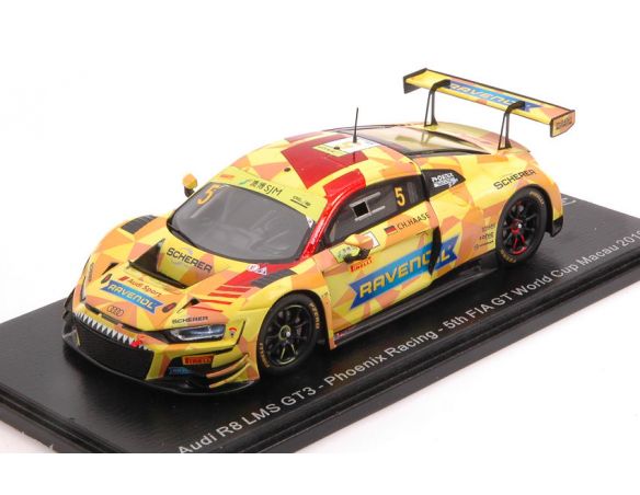 SPARK MODEL SA213 AUDI R8 LMS N.5 FIA GT WORLD CUP MACAU 2019 C.HAASE 1:43 Modellino