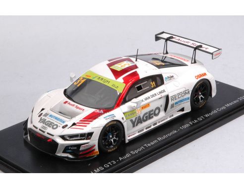 SPARK MODEL SA218 AUDI R8 LMS N.31 FIA GT WORLD CUP MACAU 2019 K.VAN DER LINDE 1:43 Modellino