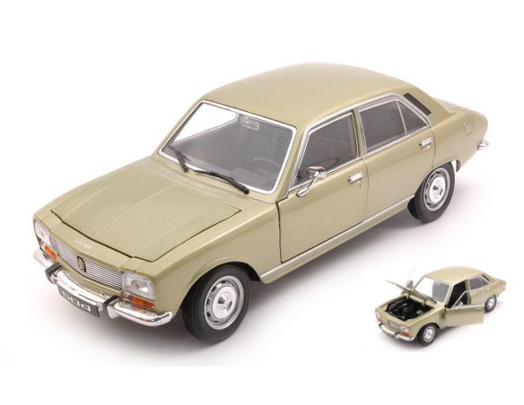 WELLY WE24001GR PEUGEOT 504 1975 METALLIC LIGHT GREEN 1:24 Modellino