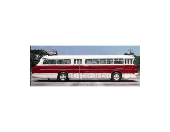 IXO MODEL BUS025LQ IKARUS 66 1972 WHITE/RED 1:43 Modellino