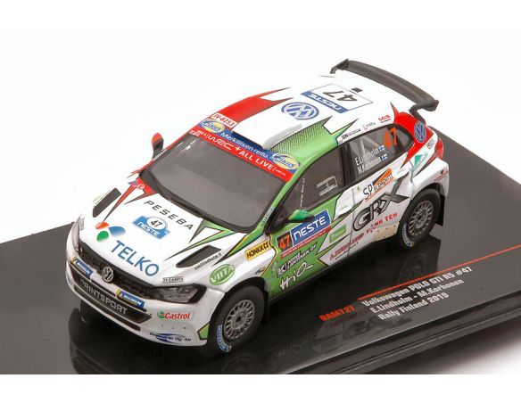 IXO MODEL RAM727 VW POLO GTI R5 WRC N.47 RALLY FINLAND 2019 LINDHOLM-KORHONEN 1:43 Modellino