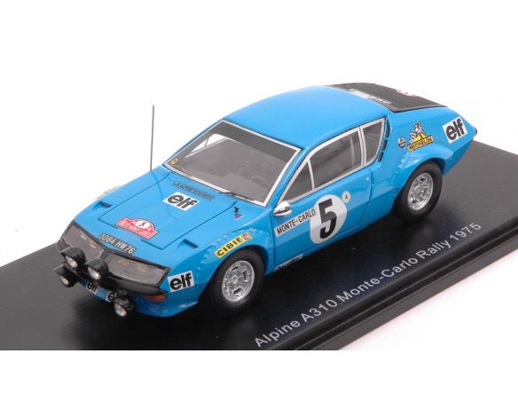 SPARK MODEL S5493 ALPINE A310 N.5 MONTE CARLO 1975 JEAN LUC THERIER-MICHEL VIAL 1:43 Modellino