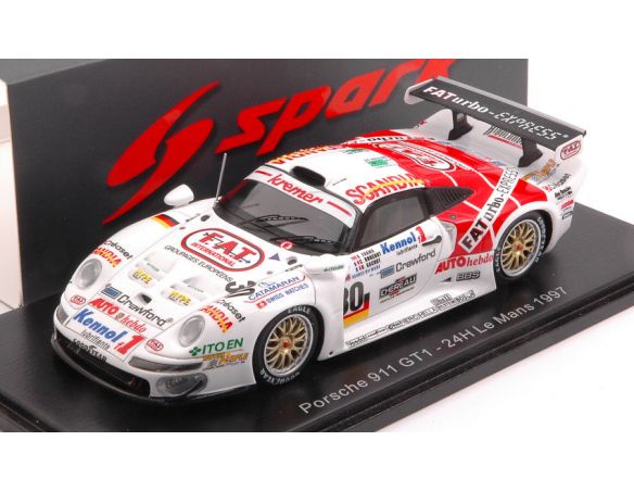 SPARK MODEL S5607 PORSCHE 911 GT1 N.30 LM 1997 GACHOT-EVANS-BOUCHUT 1:43 Modellino
