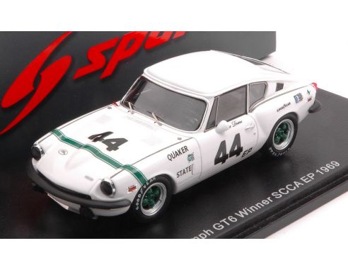 SPARK MODEL S6010 TRIUMPH GT6 N.44 SCCA 1969 GROUP 44 MIKE DOWNS 1:43 Modellino