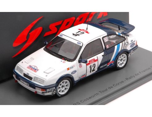 SPARK MODEL S8706 FORD SIERRA RS COSWORTH N.12 T.DE CORSE 1988 SAINZ-MOYA 1:43 Modellino