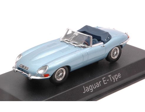 NOREV NV270064 JAGUAR E-TYPE CABRIOLET 1961 BLUE METALLIC 1:43 Modellino