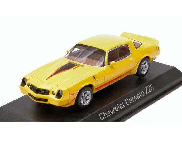 NOREV NV900017 CHEVROLET CAMARO Z28 1980 YELLOW METALLIC WITH RED STRIPPING 1:43 Modellino