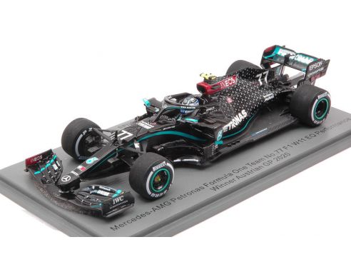 SPARK MODEL S6466 MERCEDES F1 W11 VALTTERI BOTTAS 2020 N.77 WINNER AUSTRIAN GP 1:43 Modellino