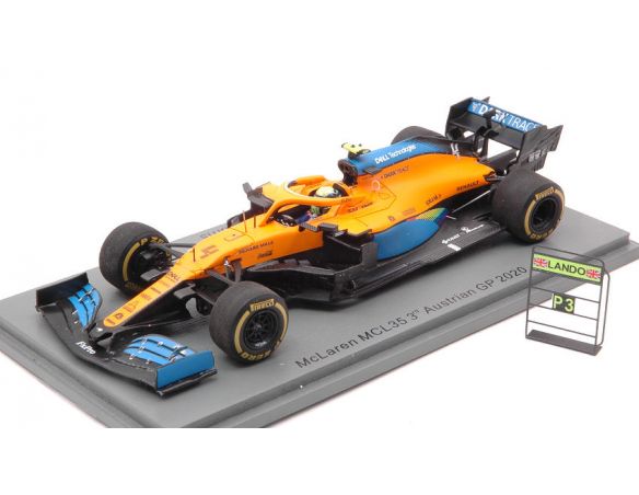 SPARK MODEL S6469 MC LAREN MCL35 LANDO NORRIS 2020 N.4 3rd AUSTRIAN GP 1:43 Modellino