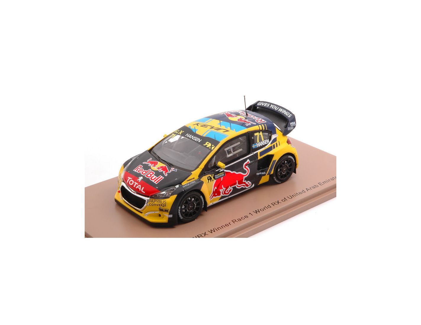 Audi Sport S1 WRX Quattro 123 WRX Emirates 2019 Krisztiàn Szabò Spark S7825 - Miniatures Autos Motos