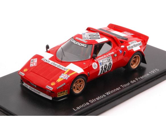 SPARK MODEL S9081 LANCIA STRATOS N.180 WINNER TOUR DE FRANCE 1975 B.DARNICHE-A.MAHE 1:43 Modellino