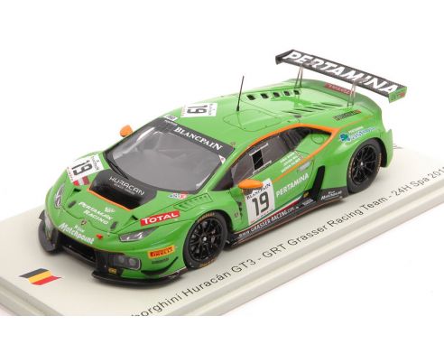 SPARK MODEL SB282 LAMBORGHINI HURACAN GT3 N.19 24 H SPA 2015 PALMER-MUL-BABINI 1:43 Modellino