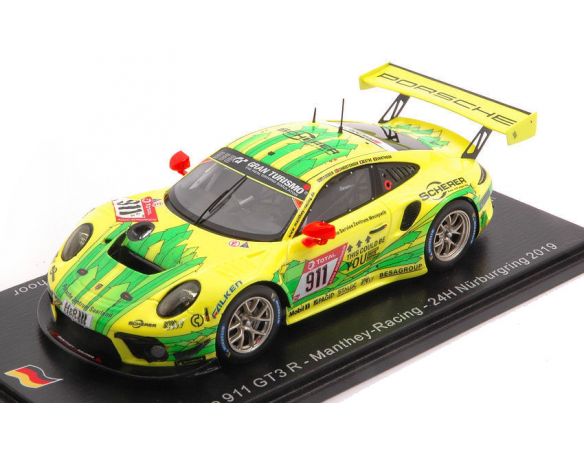 SPARK MODEL SG521 PORSCHE 911 GT3 N.911 24 H NURB.2019 BAMBER-CHRIST.-ESTRE-VANTHOOR 1:43 Modellino