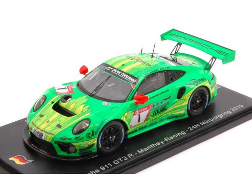 SPARK MODEL SG556 PORSCHE 911 GT3 R N.1 24 H NURBURGR.2019 LIETZ-PILET-TANDY-MAKOW.1:43 Modellino