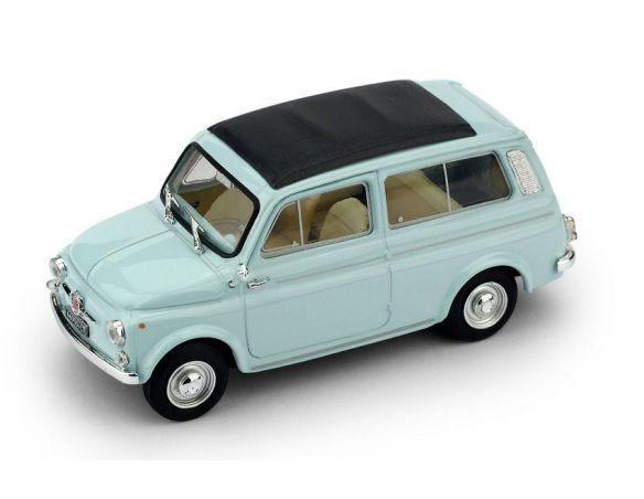 BRUMM BM0425-09 FIAT 500 GIARDINIERA 1960 CHIUSA AZZURRO 1:43 Modellino