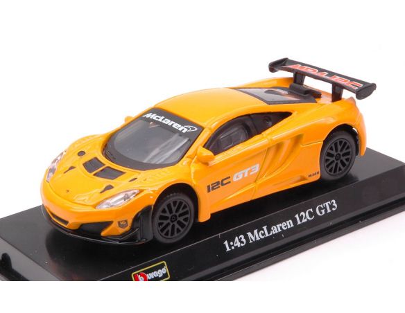 BBURAGO BU38014O MC LAREN 12C GT3 2013 ORANGE 1:43 Modellino