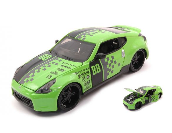 MAISTO MI31353 NISSAN 370Z 2009 N.88 GREEN/BLACK 1:24 Modellino
